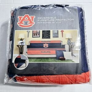 NCAA SOFA COVER FURNITURE PROTECTOR COLLECTION  Auburn MAN‎ CAVE REVERSIBLE